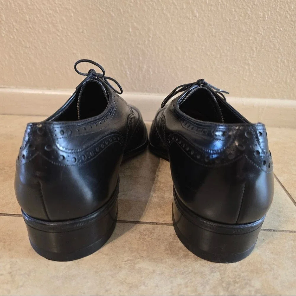 Johnston & Murphy Classic Black Brogue Oxfords